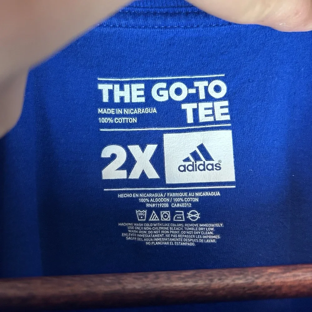Tulsa Golden Hurricanes Basketball Adidas Mens 2X Short‎ Sleeve T Shirt TU *Flaw
